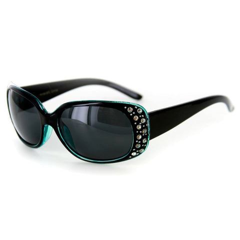 "Oceana" Polarized Sunglasses with Crystals for Women