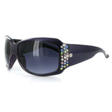 "Broadway 7381" Women's Fashion Sunglasses with Colorful Austrian Crystals