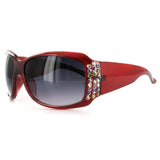 "Broadway 7381" Women's Fashion Sunglasses with Colorful Austrian Crystals