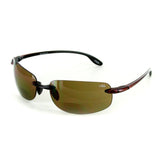 "Maui Sun Deluxe" Stylish Bifocal Sunglasses with Rimless Design for Men and Women