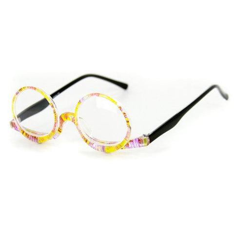 "Makeup Reader"Round Reading Glasses with a Hinge by Ritzy Readers