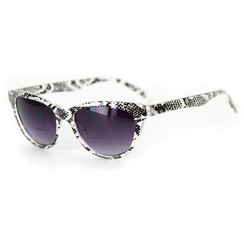 "Sahara" Bifocal Wayfarer Sunglasses with Animal Print for Women
