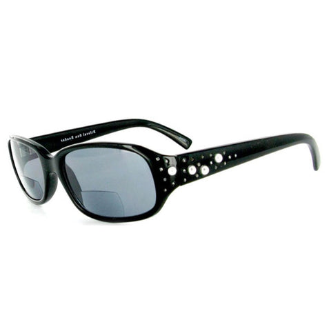 "Diamonds and Pearls" designer bifocal sunglasses 53mm x 18mm x 135mm