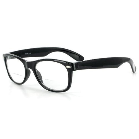 "Hepcat" Fashion Bifocal Readers with Vintage Retro Design and a RX-able frame - 50mm x 18mm x 142mm