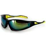 "Renegade" Wrap Around Sports Goggle Sunglasses w/ Mirror Revo Lenses - 100% UV - Aloha Eyes
 - 3