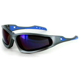 "Renegade" Wrap Around Sports Goggle Sunglasses w/ Mirror Revo Lenses - 100% UV - Aloha Eyes
 - 5