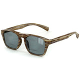 "Rickshaw" Bifocal Reading Wayfarer Sunglasses with Faux Wood Finish for Stylish Men and Women