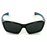 Aloha Kids "Splash" Polarized, 100% UV, Flexible Wrap Around Sunglasses for Boys and Girls (Black)