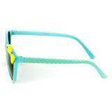 Aloha Kids "Lady Bugs" Polarized Sunglasses With Bow for Girls Age 4 & Up 100% UV (Aqua)