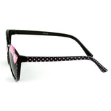 Aloha Kids "Lady Bugs" Polarized Sunglasses With Bow for Girls Age 4 & Up 100% UV (Black)