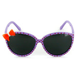 Aloha Kids "Lady Bugs" Polarized Sunglasses With Bow for Girls Age 4 & Up 100% UV (Purple)