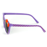 Aloha Kids "Lady Bugs" Polarized Sunglasses With Bow for Girls Age 4 & Up 100% UV (Purple)