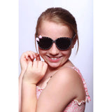 Aloha Kids "Lady Bugs" Polarized Sunglasses With Bow for Girls Age 4 & Up 100% UV (Purple)