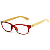 "Zen Garden" Eco-Chic Wayfarer Reading Glasses with Natural Bamboo Temples for Men and Women