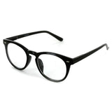 "Retrospective" Round Wayfarer Reading Glasses with Invisible Blended Bifocal for Men and Women