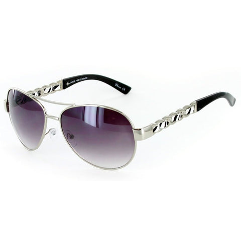 "Valentina" Fashion Aviator Sunglasses with Chain Decoration for Stylish Women