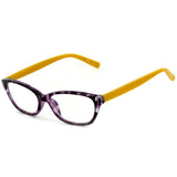 "Los Gatos" Cateye Wayfarer Reading Glasses with Multicolored Tortoise Frames for Women