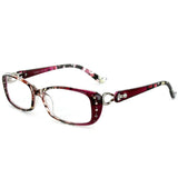 "Stargaze" Multicolored, Rx-Able Floral Reading Glasses with Crystals for Women