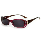 "Solara" Rx-Able Full Reading Sunglasses (No Bifocal) with Crystals for Women