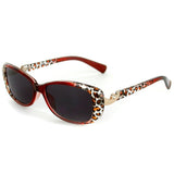 "Lynx" Rx-Able Cateye Full Reading Sunglasses (No Bifocal) with Animal Print