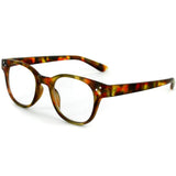 "Metro" Round Wayfarer Reading Glasses with Studs for Men and Women