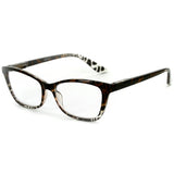 "Serengeti" Cateye Wayfarer Reading Glasses with Animal Print Pattern for Women
