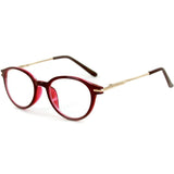"Tiburon" Round Wayfarer Reading Glasses with Metal Temples for Men and Women