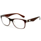 "Wall Street" Professional Series Wayfarer Reading Glasses with Rounded Lenses for Men