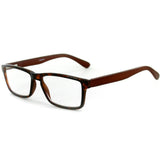 "Zen Rock" Eco-Chic Wayfarer Unisex Reading Glasses with Woodgrain Temples