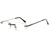 "Simplicity" Slim, Semi-Rimless Reading Glasses for Men and Women