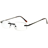 "Simplicity" Slim, Semi-Rimless Reading Glasses for Men and Women