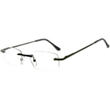 "Simplicity" Slim, Semi-Rimless Reading Glasses for Men and Women