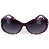 "Sea Dreams" Butterfly Reading Sunglasses with Interior Bifocal and Crystals for Women (Black +1.50)