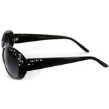 "Sea Dreams" Butterfly Reading Sunglasses with Interior Bifocal and Crystals for Women (Black +2.00)