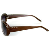 "Sea Dreams" Butterfly Reading Sunglasses with Interior Bifocal and Crystals for Women (Brown +2.00)